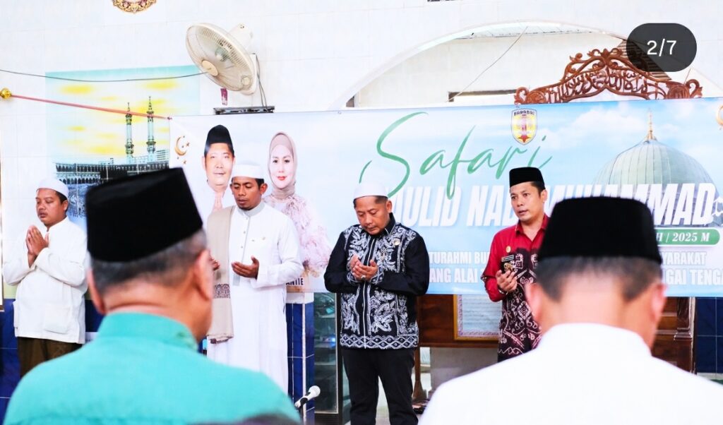 Safari Maulid di Batu Tangga, Bupati HST : Ini Wujud Aktualisasi Cinta Umat ke Rasulullah SAW