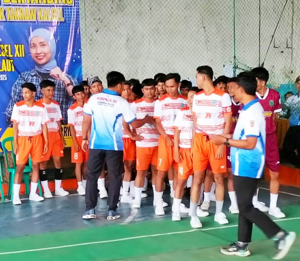 Dikandaskan HSU, Tim Putra HSS Gagal Memburu Emas Pertama Takraw Porprov XII di Bumi Tala