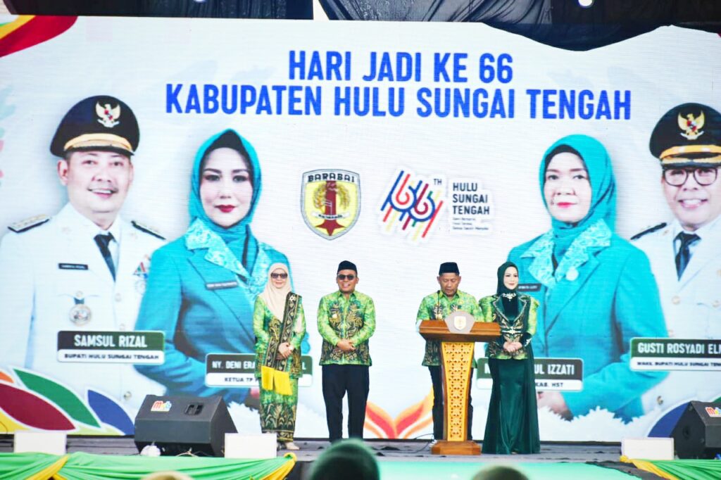 Momen Hari Jadi ke-66, Bupati HST Ceria, Gubernur Kalsel Apresiasi Kemajuan Bumi Murakata