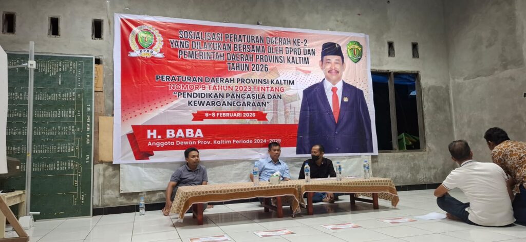 Anggota DPRD Provinsi Kaltim Sosialisasikan Perda PPKn Sekaligus Reses di Perum HER II RT.68 Sepinggan