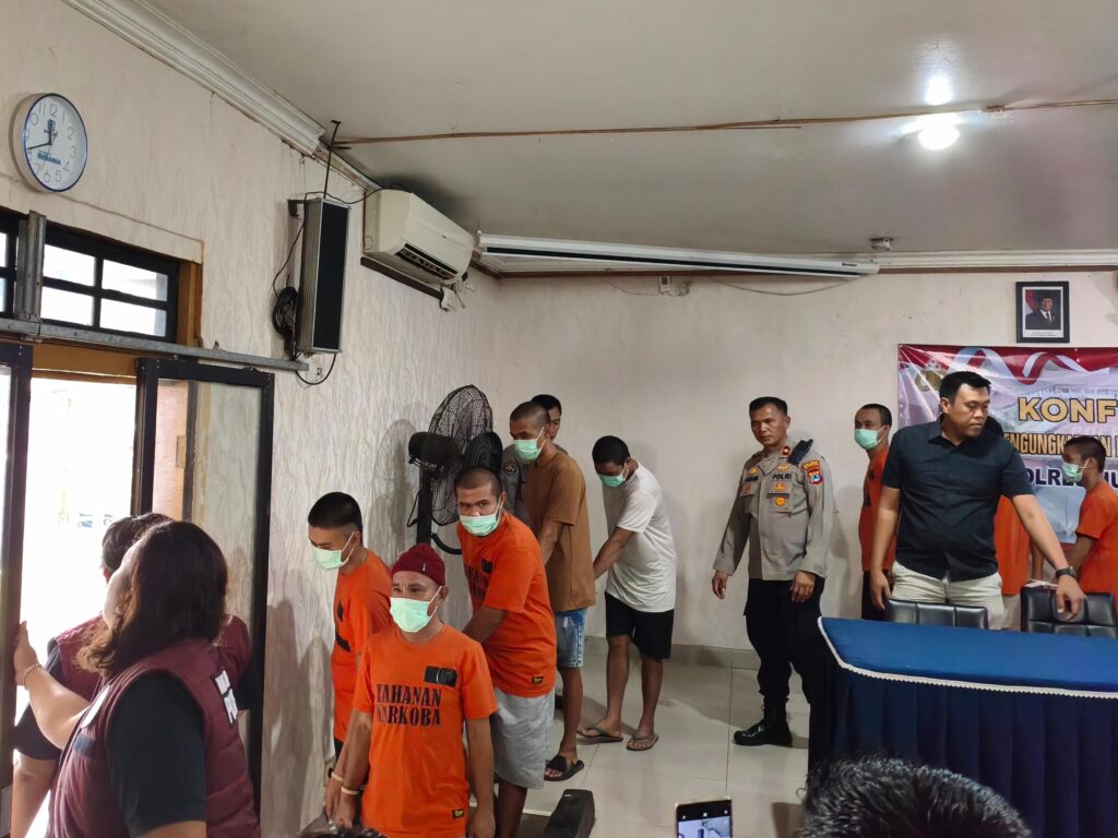 Gebrakan Tim Sulangking Polres HST, Ringkus 12 Tersangka Pengedar, 19 Positif Tes Urine Narkoba