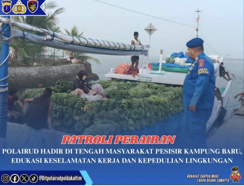 Polisi Hadir di Kampung Baru, Jaga Keamanan dan Jangan Sampai Laut Kita Tercemar